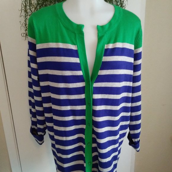 RED WOMAN Striped Sweater - Picture 2 of 9